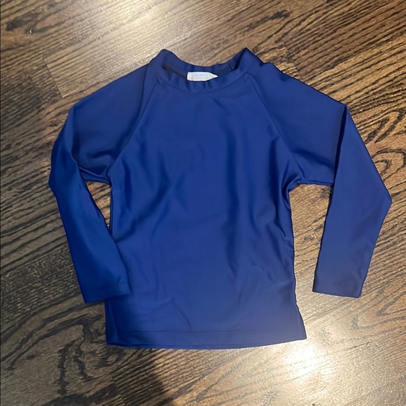 Children's Long Sleeve Swim Rashguard - Navy Blue - Picture 1 of 3